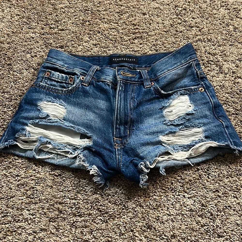 Ripped Jean shorts